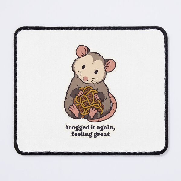 Item preview, Crochet Possum Frogged It Again Feeling Great designed and sold by OuqCreations.