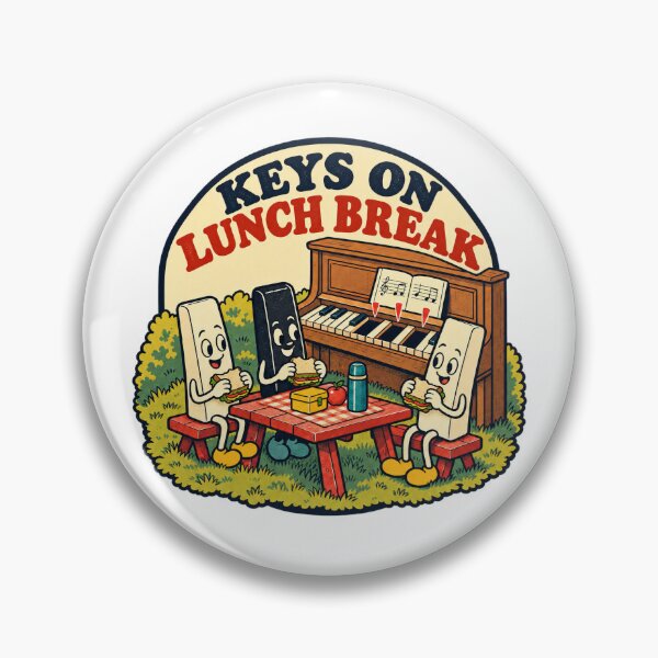Item preview, Piano Keys Taking a Picnic Break designed and sold by Pixdot.