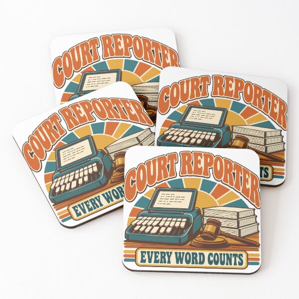 Item preview, Court Reporter Gift - Every Word Counts designed and sold by RedRubyBubble.