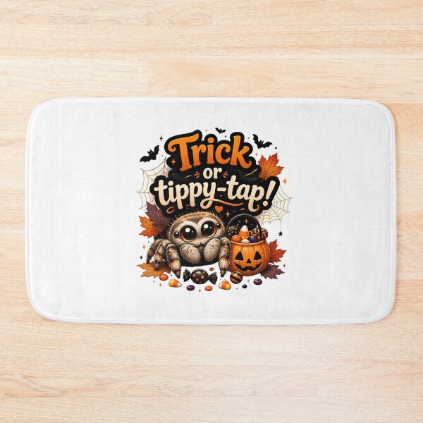 Item preview, Jumping Spider Halloween – Trick or Tippy-Tap – Cute Spider Halloween Humor designed and sold by CuteDesignables.