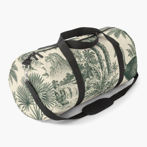 Item preview, Southern Cassowary Toile Pattern | Queensland Rainforest Bird Toile de Jouy in Green designed and sold by StickyGuys.