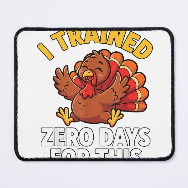 Item preview, Turkey Trot I Trained Zero Days Thanksgiving Running T-Shirt designed and sold by Stickerbynp1.