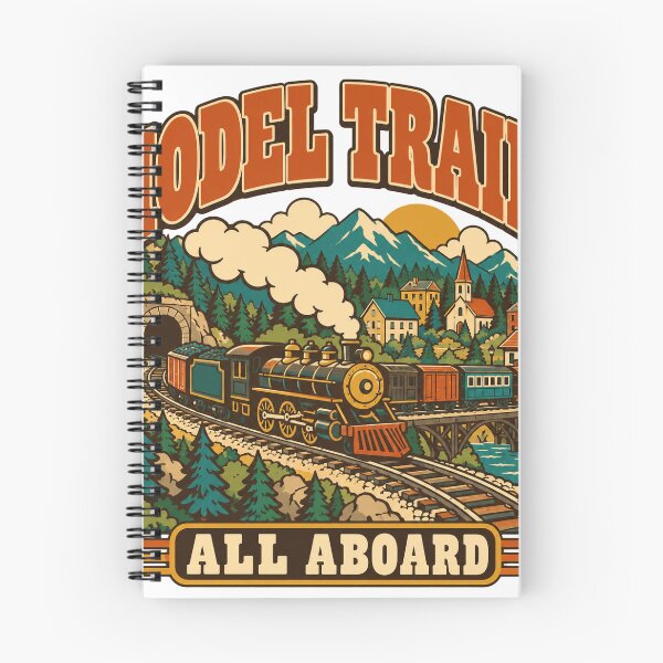 Item preview, Model Trains Gift - All Aboard designed and sold by RedRubyBubble.