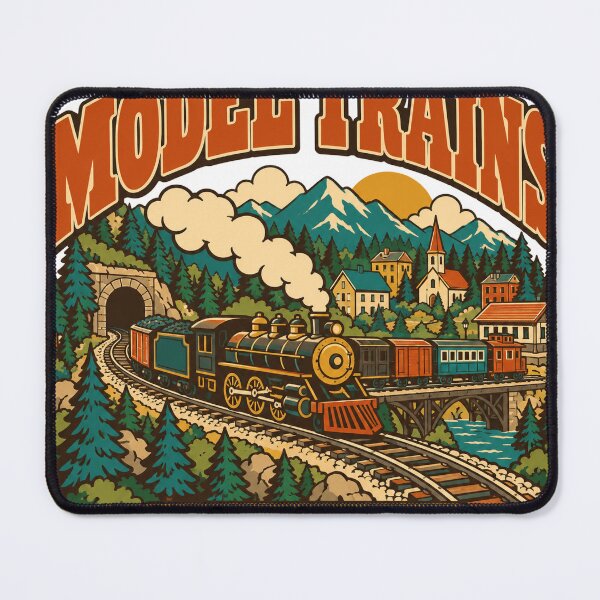 Item preview, Model Trains Gift - All Aboard designed and sold by RedRubyBubble.