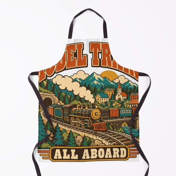 Item preview, Model Trains Gift - All Aboard designed and sold by RedRubyBubble.