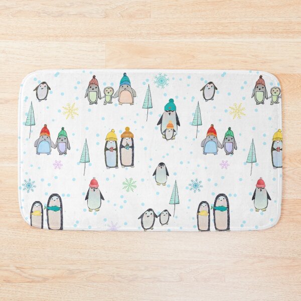 Item preview, Cute penguins hand drawn in watercolor and ink designed and sold by Boy and Belugee Studio.