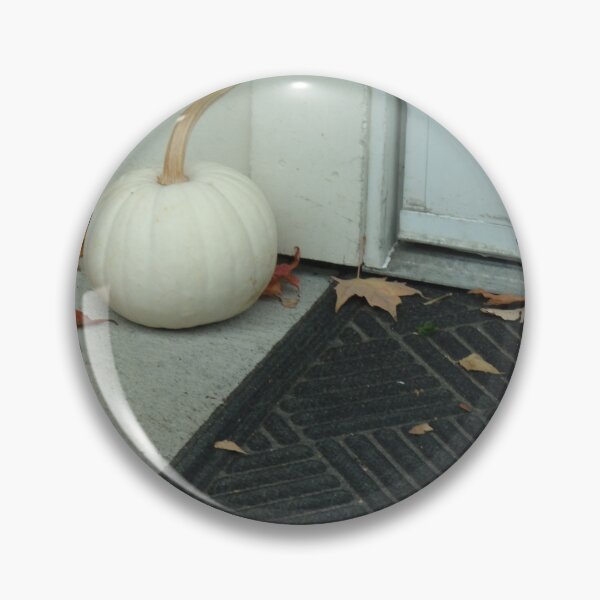 Item preview, white pumpkin near door designed and sold by Digital2dreams.