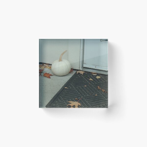 Item preview, white pumpkin near door designed and sold by Digital2dreams.