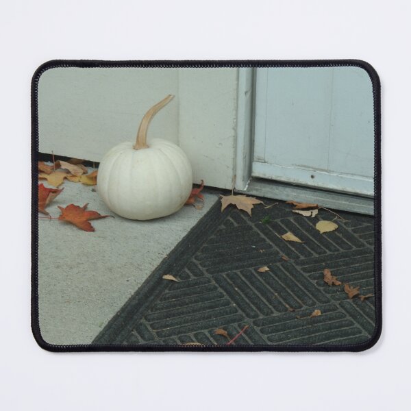 Item preview, white pumpkin near door designed and sold by Digital2dreams.