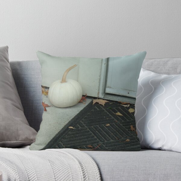 Item preview, white pumpkin near door designed and sold by Digital2dreams.