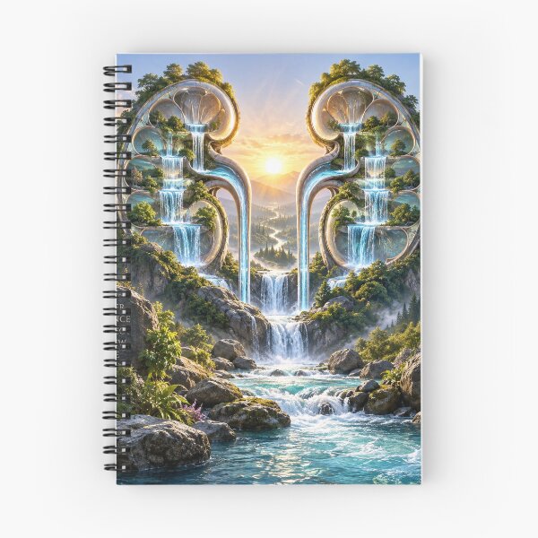 Item preview, Health Flows Further – Kidney Waterfall Renal Wellness Art designed and sold by Mirgonhood.