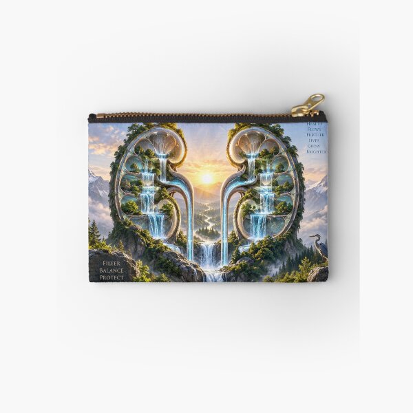 Item preview, Health Flows Further – Kidney Waterfall Renal Wellness Art designed and sold by Mirgonhood.