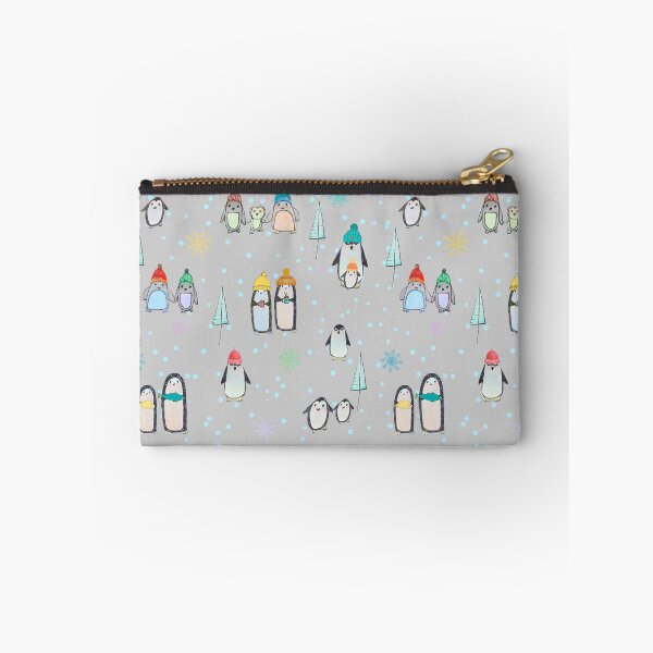 Artikelvorschau, Niedliche Pinguine, handgezeichnet in Aquarell und Tusche (grau) entworfen und verkauft von Boy and Belugee Studio.