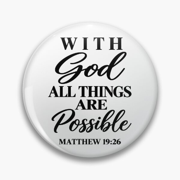 Item preview, with god all things are possible matthew designed and sold by OCD_JESSICA.