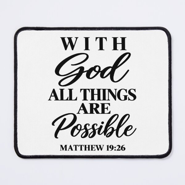 Item preview, with god all things are possible matthew designed and sold by OCD_JESSICA.