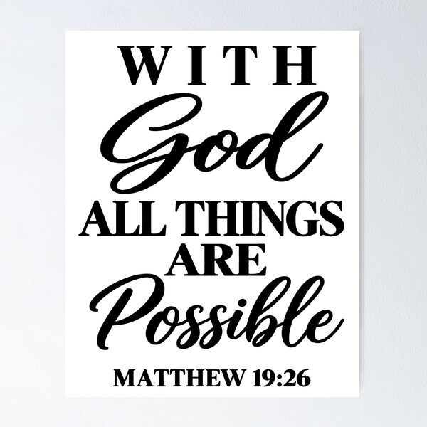 Item preview, with god all things are possible matthew designed and sold by OCD_JESSICA.