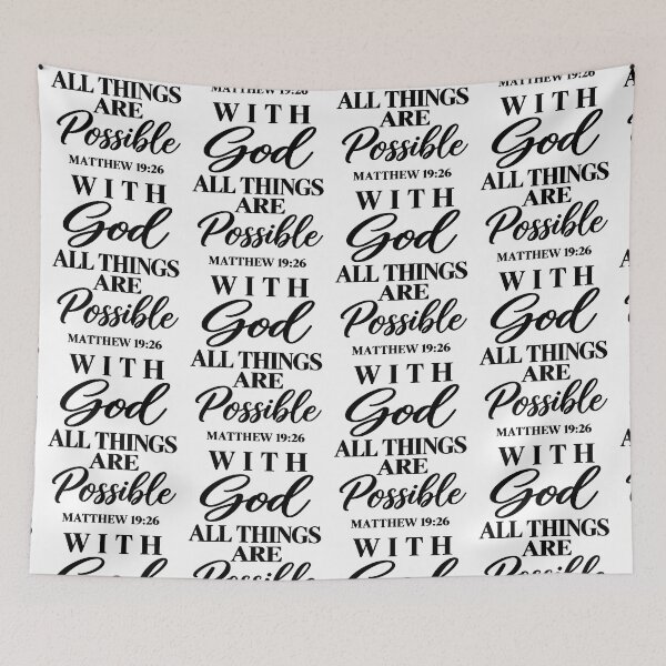 Item preview, with god all things are possible matthew designed and sold by OCD_JESSICA.