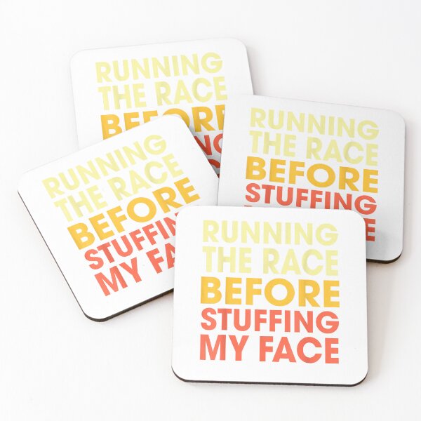 Item preview, Turkey Trot Running The Race Before Stuffing My Face Holiday T-Shirt designed and sold by RoReshop.