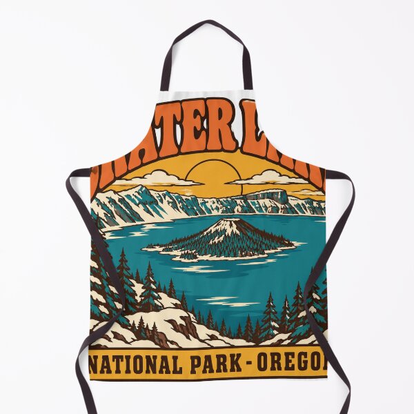Item preview, Crater Lake National Park Gift - Retro Crater Lake Souvenir designed and sold by RedRubyBubble.