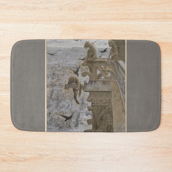 Item preview, Notre-Dame de Paris Gothic Cathedral Drawing by Luc-Olivier Merson, 1881 designed and sold by opptop.