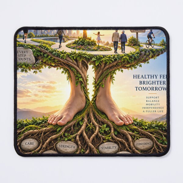 Item preview, Healthy Feet, Brighter Tomorrows – Podiatry Wellness Art designed and sold by Mirgonhood.