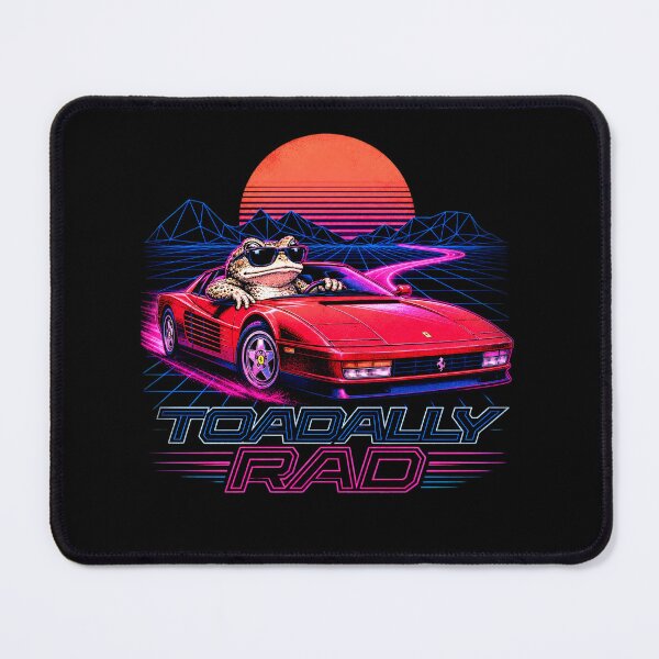Item preview, Toadally Rad, retro 80s funny phrase, toad lover designed and sold by AW2 Designs.