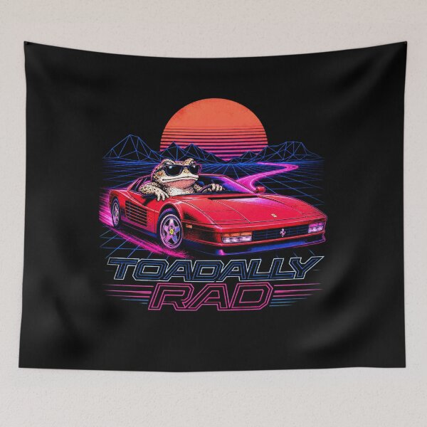 Item preview, Toadally Rad, retro 80s funny phrase, toad lover  designed and sold by AW2 Designs.