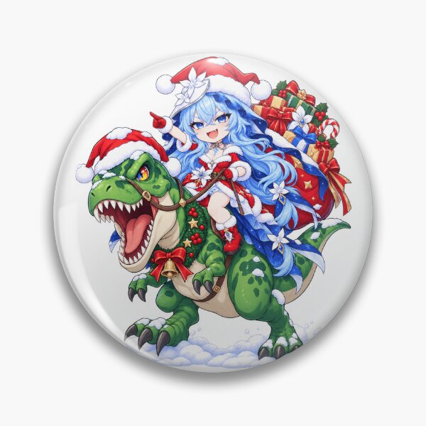 Item preview, Shorekeeper Wuthering Waves Christmas T Rex Ride designed and sold by mildaclairmo.