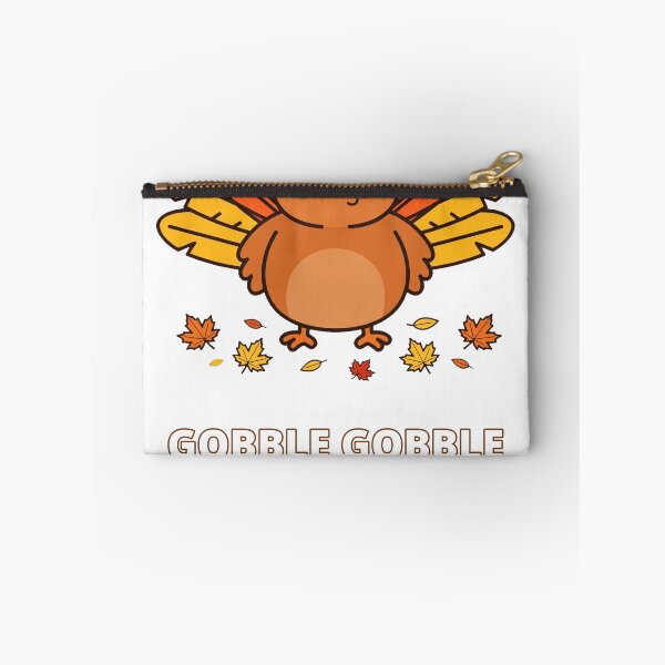 Artikelvorschau, Gobble Gobble Cute Turkey Thanksgiving Day entworfen und verkauft von ThreeFlyingAces.