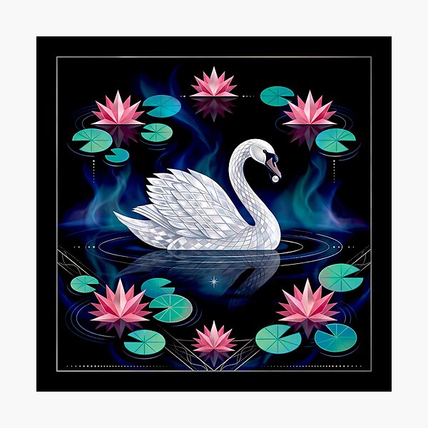 Item preview, Animal Wild Geometry: Swan #1 designed and sold by Helios Be. Lavsh.