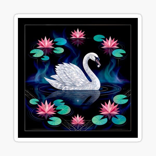 Item preview, Animal Wild Geometry: Swan #1 designed and sold by Helios Be. Lavsh.