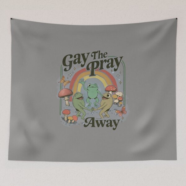 Item preview, Gay The Pray Away Dancing Frogs Rainbow-10 designed and sold by BastiaWusten.
