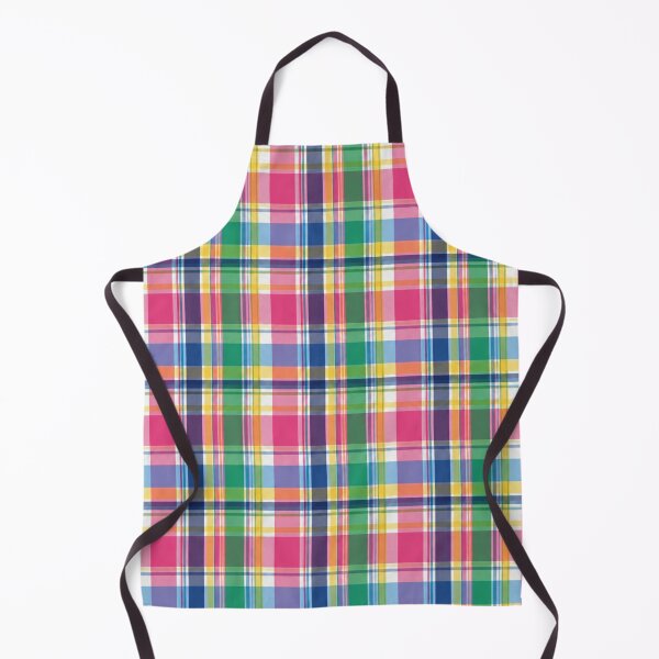 Artikelvorschau, Madras-Karomuster | Strahlendes, sommerliches Karomuster in Rosa, Grün, Gelb und Blau entworfen und verkauft von StickyGuys.