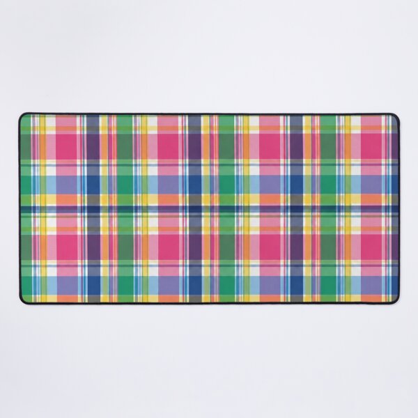 Item preview, Madras Plaid Pattern | Bright Preppy Summer Check in Pink, Green, Yellow and Blue designed and sold by StickyGuys.