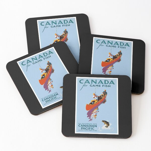 Item preview, Vintage-Canada-T-Shirt-Canadian-Game-Fish-Ad-Retro designed and sold by selfrapozax.