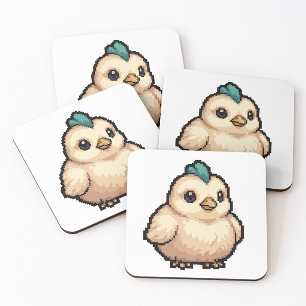 Item preview, Peachick — Baby Peacock Pixel Art designed and sold by PixelBrujeria.