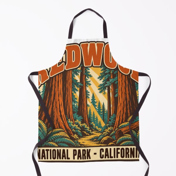 Item preview, Redwood National Park Gift - Retro Redwood Souvenir designed and sold by RedRubyBubble.
