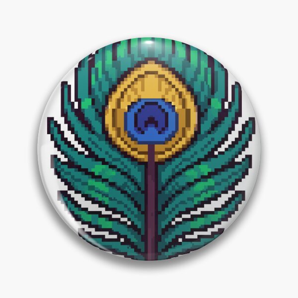 Item preview, Peacock Eye Feather — Macro Pixel Art designed and sold by PixelBrujeria.