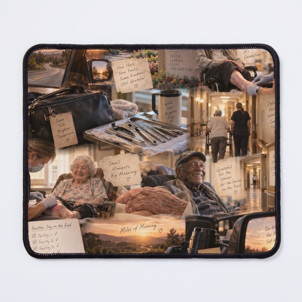 Item preview, Different Roads, Same Purpose – Nursing Home Foot Care Tribute designed and sold by Mirgonhood.
