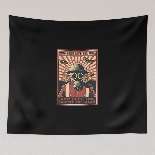 Item preview, Vintage-Gas-Mask-Soldier-Wwii-Apocalypse-Avenger-Gas-Mask-T-Shirt designed and sold by krillemley4.