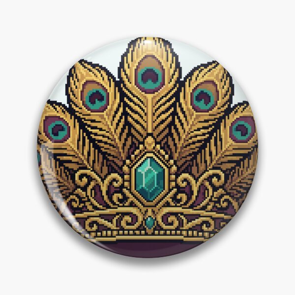 Item preview, Peacock Crown — Royal Pixel Art designed and sold by PixelBrujeria.