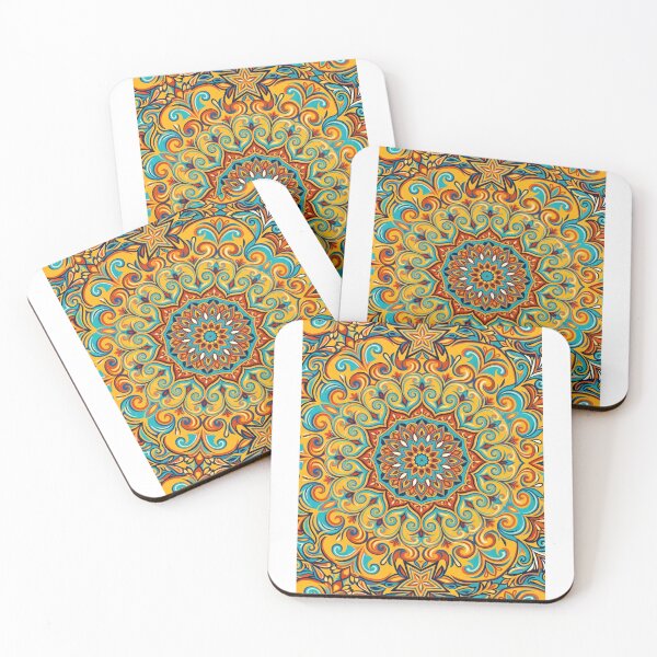 Item preview, Sarchi Folklore Oxcart Mandala Seamless Textile Pattern designed and sold by TicoInk.