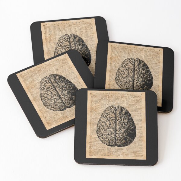 Item preview, Vintage-Human-Anatomy-Brain-Illustration-Dictionary-Book-Page-Art designed and sold by maciet.