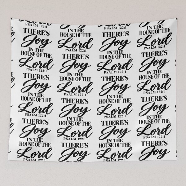 Item preview, there's joy in the house of the lord psalm 122 designed and sold by OCD_JESSICA.