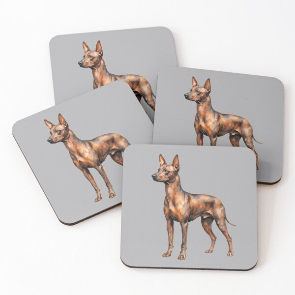Item preview, Xoloitzcuintli Watercolor Portrait - Mexican Hairless Dog Art designed and sold by Pickmash.