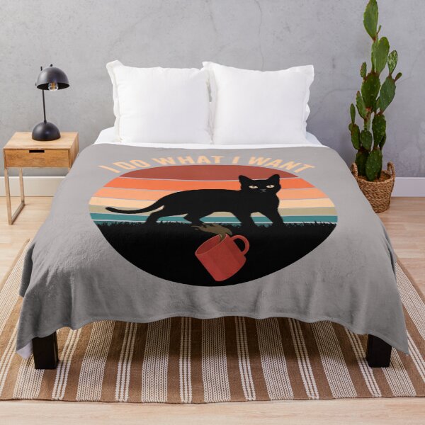 Item preview, I Do What I Want Black Cat Sunset Mess-7 designed and sold by FabiansKugelher.