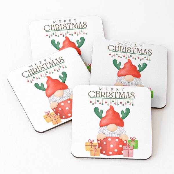 Item preview, Merry Christmas Gnome Reindeer Antlers Gift Box designed and sold by VibranPalette.