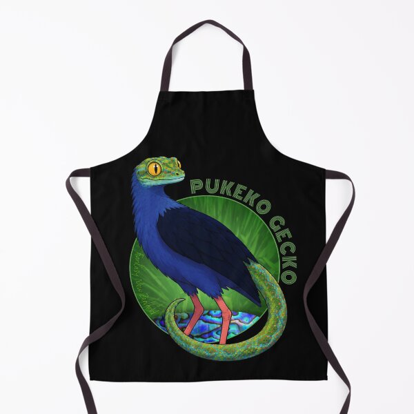 Item preview, PUKEKO GECKO NEW ZEALAND BIRD LIZARD designed and sold by Madjack Tees Kiwi SuperStore.