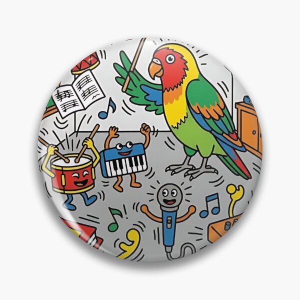 Item preview, Lovebird Music Teacher designed and sold by PictoVibe.