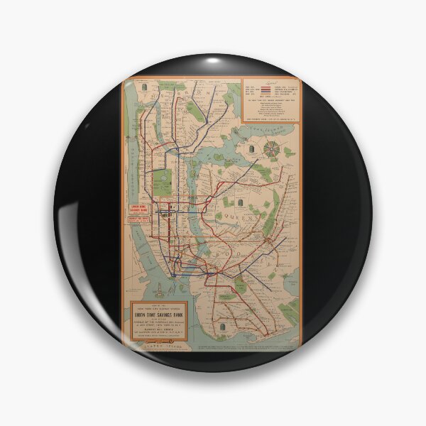 Item preview, Vintage-New-York-Subway-Map-1954 designed and sold by maciet.